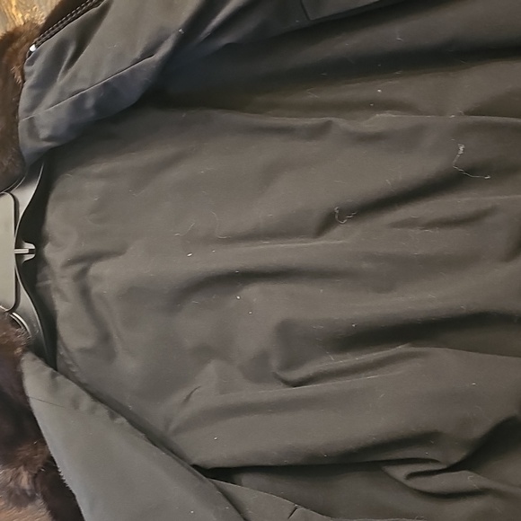Elegant Black Mink Fur Bomber Jacket Small - Picture 5 of 5